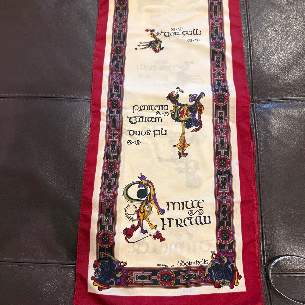 LIMITED TIME:  3 FOR $30 ART SCARF FROM THE BOOK OF KELLS